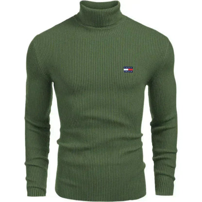 TH Turtleneck Classic Knit Sweater