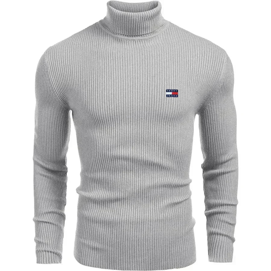 TH Turtleneck Classic Knit Sweater